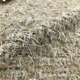 粗纺 小香风咖色拉毛编织连衣裙外套布料 男女装大衣面料 批发