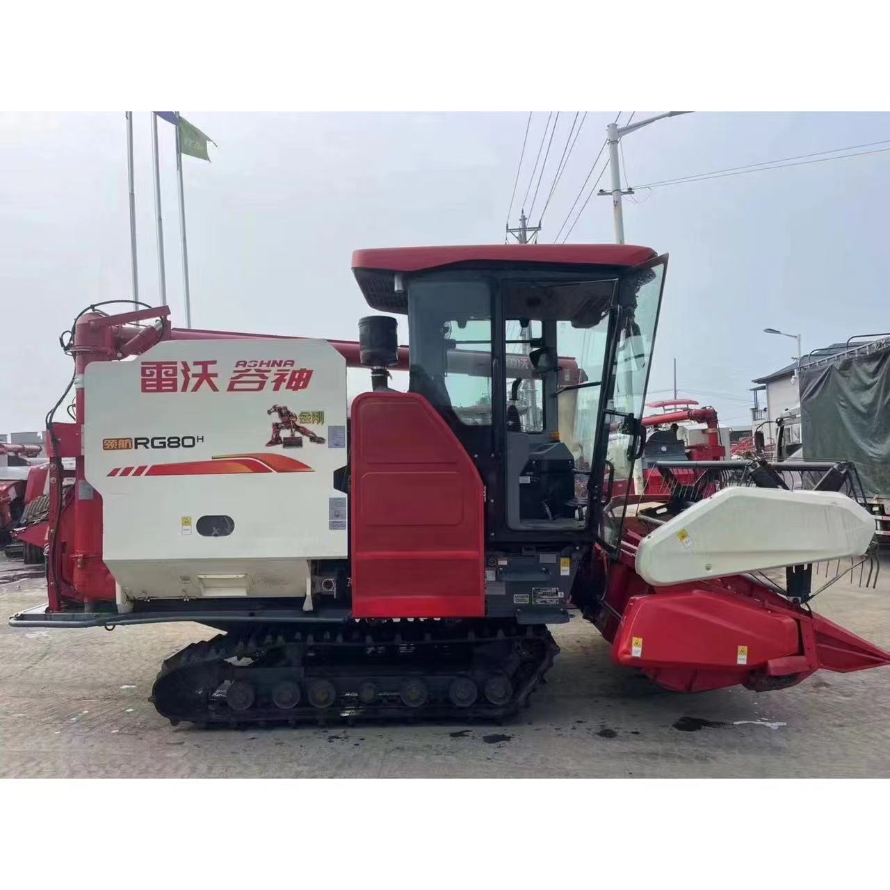 二手精品雷沃RG80履带式全喂入谷物联合收割机