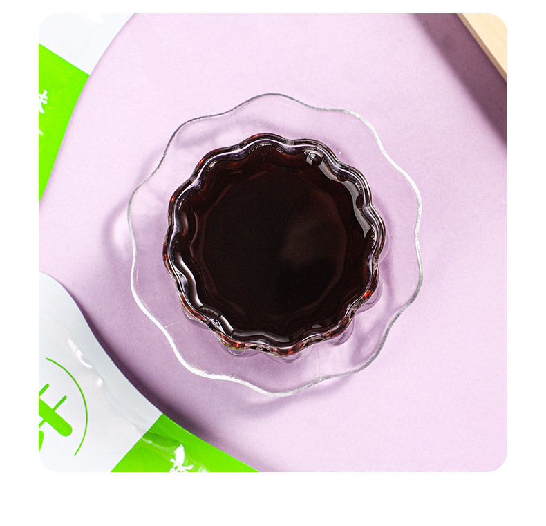 Wumei Sangshen Meigui Herbal Concentrated Tea 150ml Box Dark Plum Mulberry Rose Drink in use