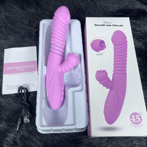 初辰大波龍伸縮振動棒女性用加温舌舐めAV棒マッサージ自慰器大人趣味用品