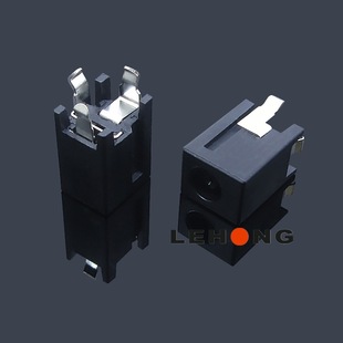 DC-005SS Vertical Heightening DC Double Hole / Full Plastic / DC Power Socket / DC DC Socket