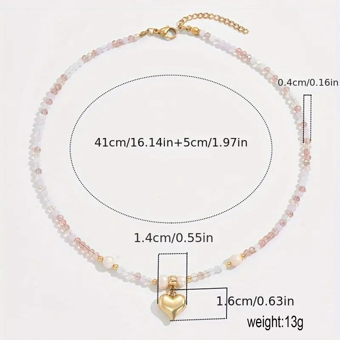 Collier cœur avec perle d eau douce pour femme style chic_voghion.com