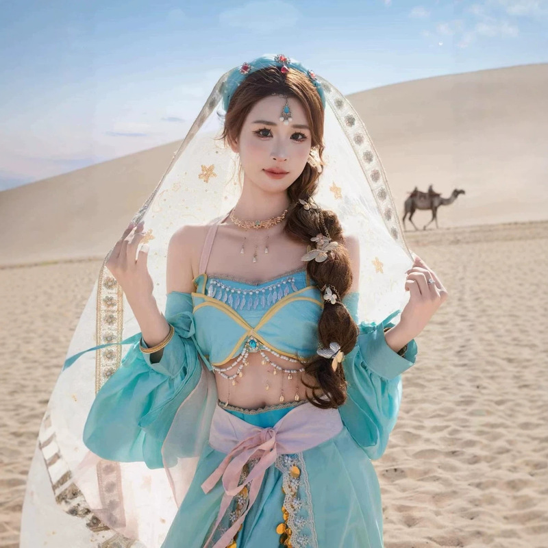 New Style Hanfu for Women, Dunhuang Exotic Style, Western Region Goddess, Han Elements, Improved Ancient Costume, Princess Imitation Makeup Hanfu Set New Style Hanfu for Women, Dunhuang Exotic Style, Western Region Goddess, Han Elements, Improved Ancient Costume, Princess Imitation Makeup Hanfu Set