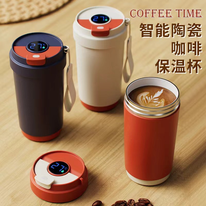 Vintage Coffee Cup ceramic liner stainless steel vacuum cup portable car water cup high-looking gift Cup wholesale