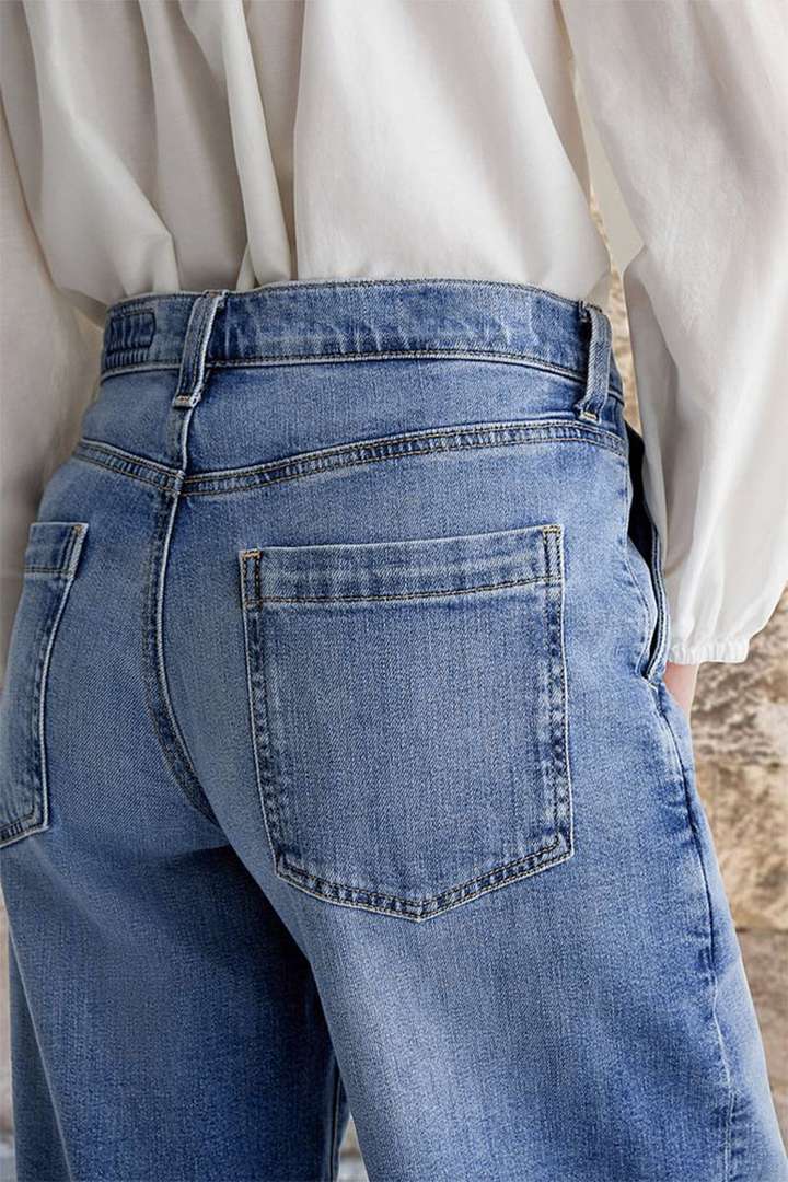 Daily Occasion Women's Daily Casual Solid Color Full Length Jeans