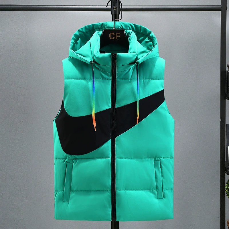 Хлопковый жилет для внешней торговли, мужской осенне-зимний новый пуховый хлопковый жилет, теплый жилет, верхняя одежда, утолщенный жилет для пар, универсальный