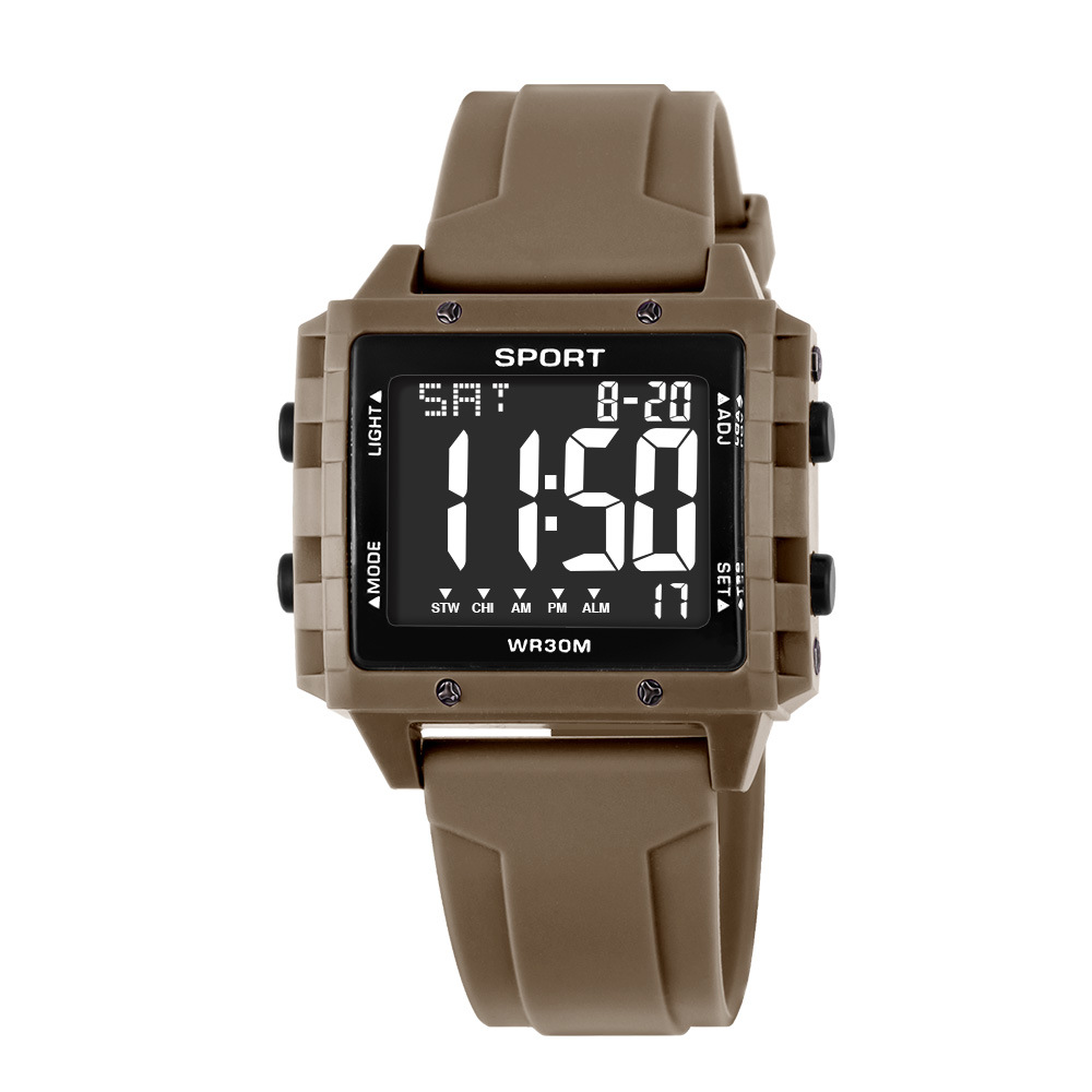 Reloj electrónico de visualización digital de moda creativa venta caliente al aire libre estudiantes alarma cronometrador reloj electrónico de luz nocturna al por mayor