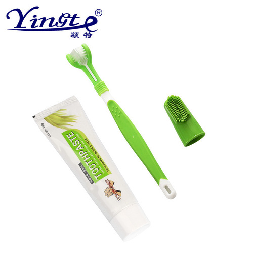 Pet Toothpaste Set Pet Toothpaste Set Cat and Dog Oral Cleaning Care Pet Supplies Toothbrush Set