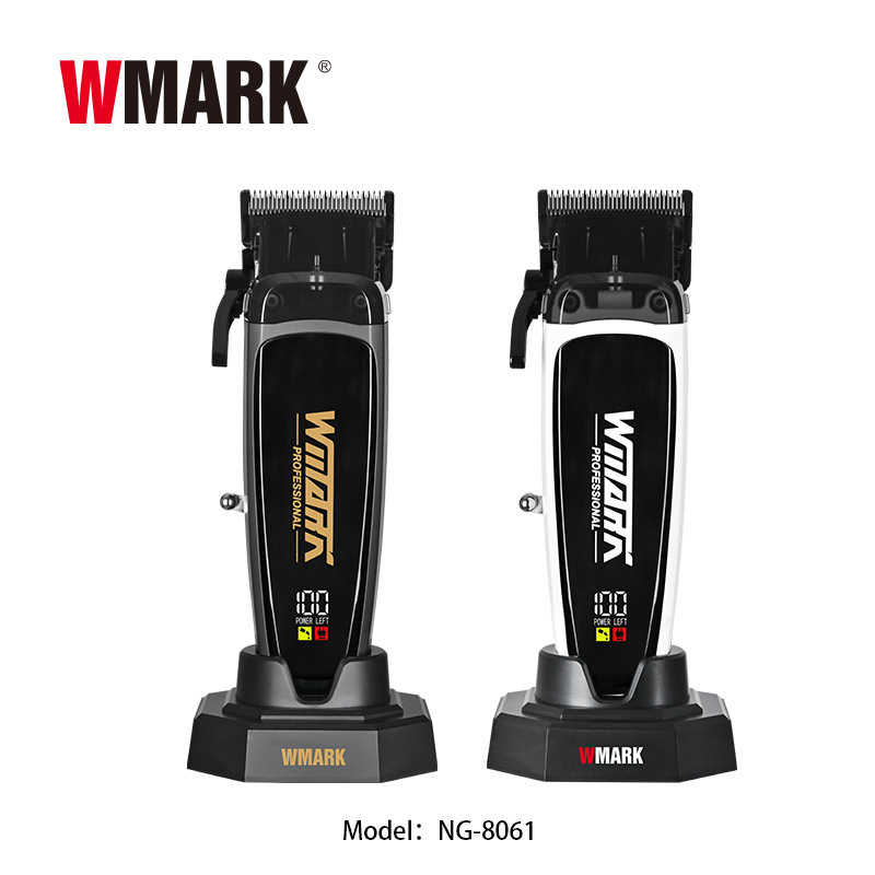 WMARK NG-8061 ブラシレスモーター搭載バリカン ベース付き 電動バリカン 充電式バリカン DLC カッターヘッド|undefined