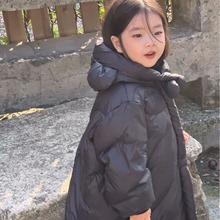 莱抱抱2024冬季新品韩国童装韩版可爱熊耳朵羽绒加厚款中童羽绒服