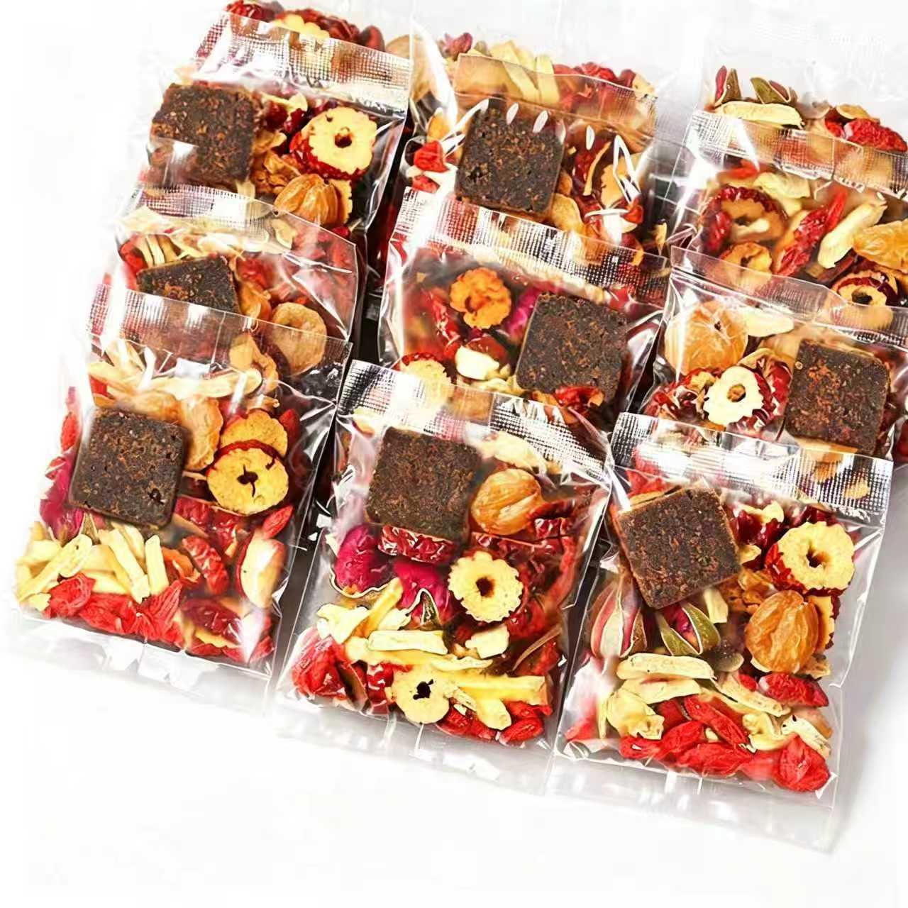 Brown Sugar Ginger Jujube Tea Bags Jiang Zao Cha 15g x 12 Bags Warming Herbal Tea preparation