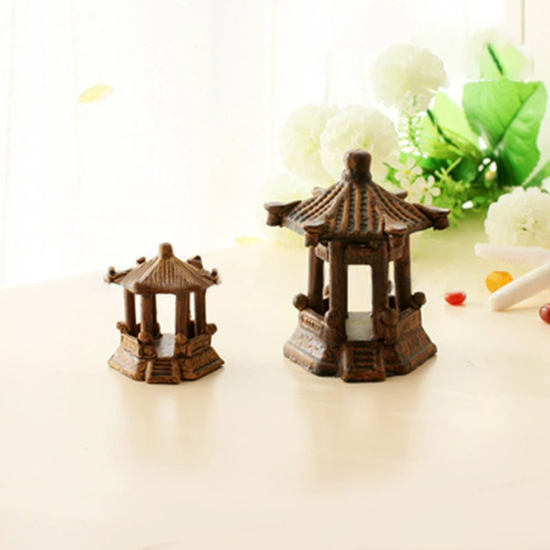 Керамический шестиугольный павильон большой и маленький павильон Украшение Аквариум ландшафтное украшение рока водный горшок украшение аквариума
