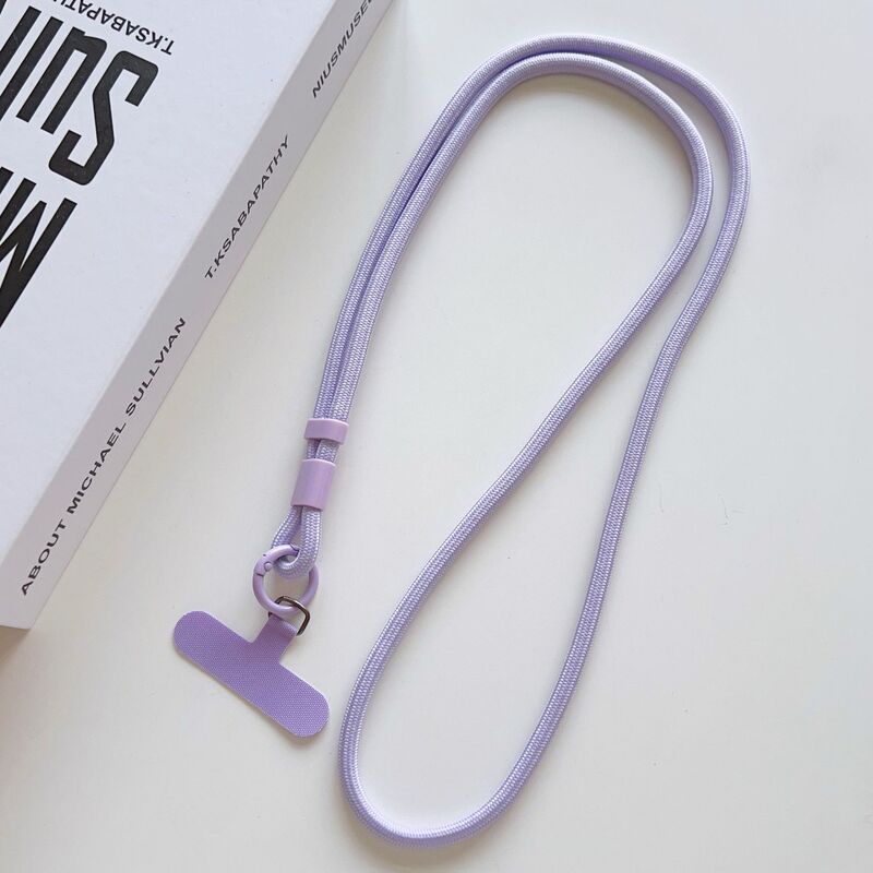 調節可能なロック付きソリッドカラーの携帯電話ストラップ、クロスボディとホルターネックの両用ナイロンロープで編まれた、強力で耐久性があり、紛失防止と落下防止|undefined