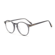 特姆福特复古圆眼镜框亚洲版TF5294F优质板材眼镜架男女近视镜