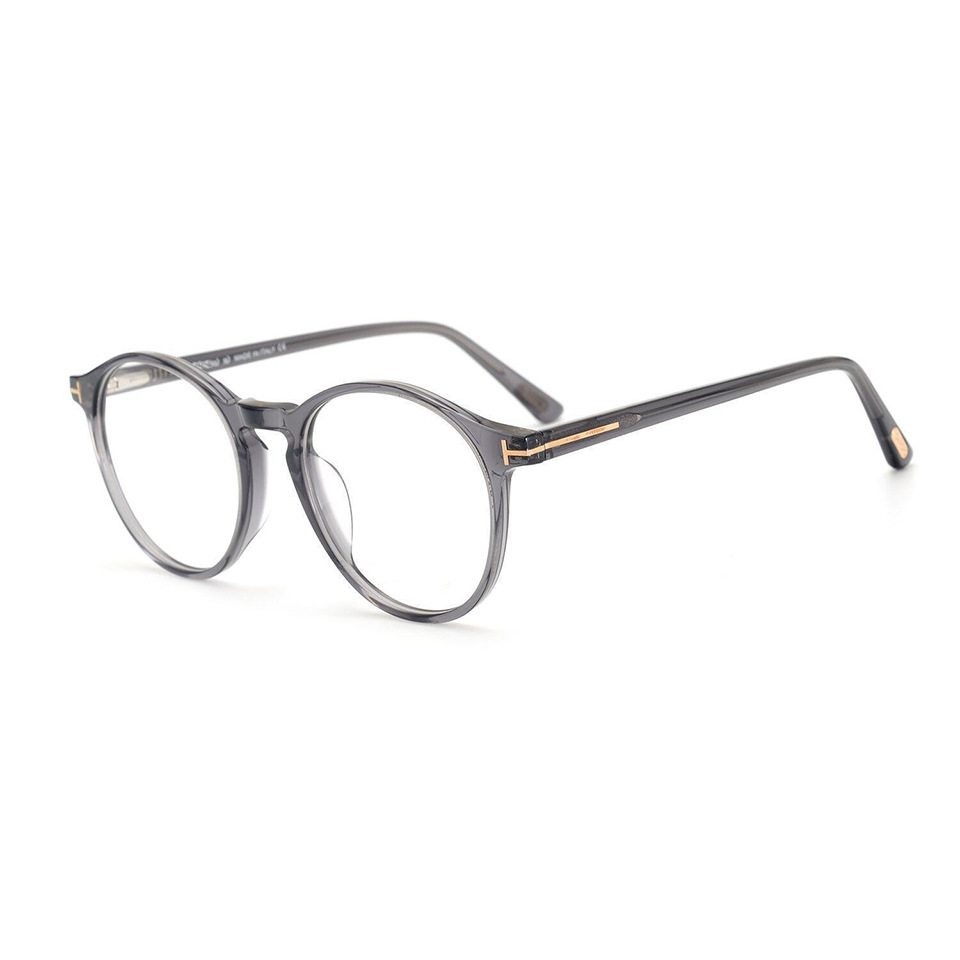 特姆福特复古圆眼镜框亚洲版TF5294F优质板材眼镜架男女近视镜