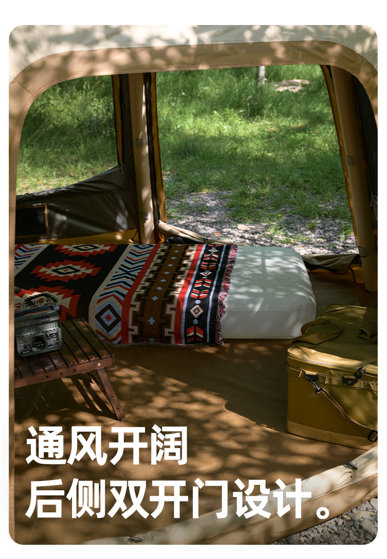 Explorer Car Rear Inflatable Tent Suv Outdoor Camping Overnight Sun Protection Rainproof Car Rear Tent No Setup Needed