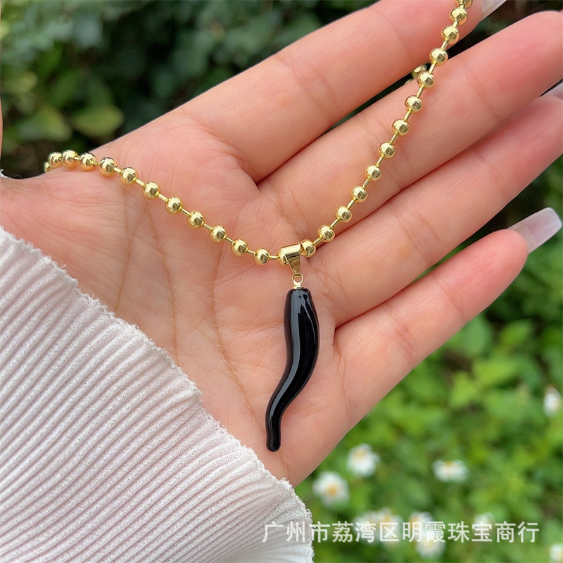 Collar de cobre multicolor chapado en oro 18k chile original transfronterizo nuevo producto adecuado para hombres y mujeres para usar diariamente