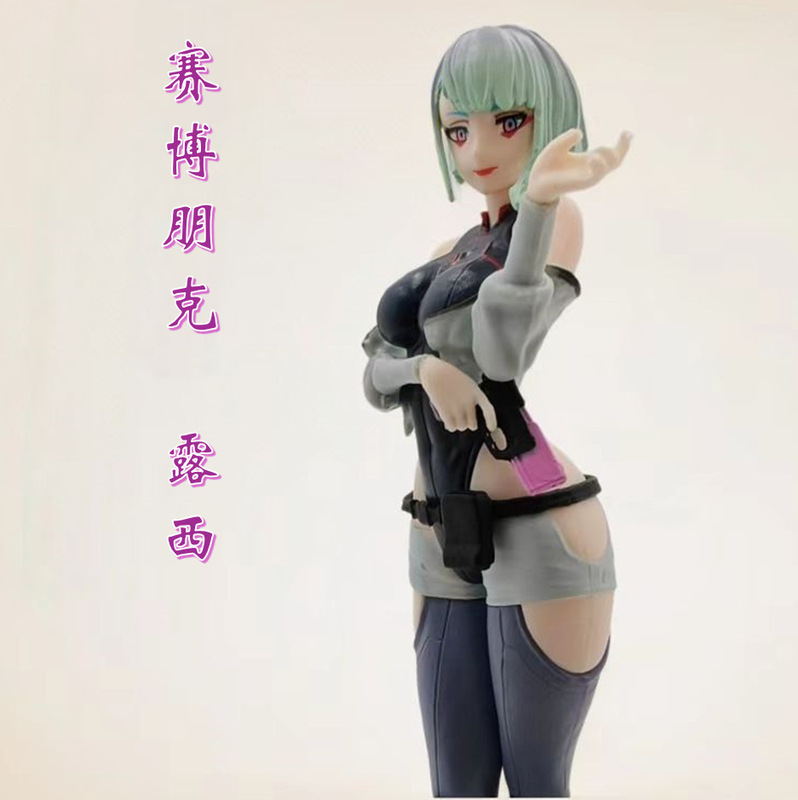 Cross-border New Game Animation KO Cyberpunk Edge Walker Runner Langke Lucy Hand-made Model Ornaments