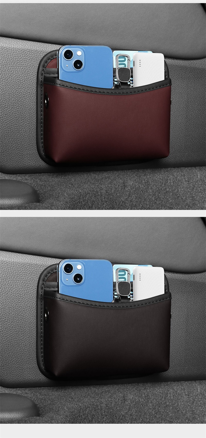 Car Storage Bag Paste Type Main Passenger Central Console Multifunctional