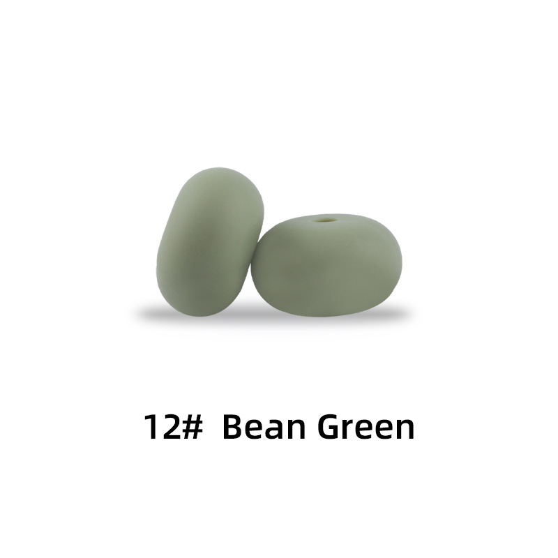 15mm silicona Abacus beads Spacer joyería tesoro molar juguete DIY chupete cadena collar accesorios de la joyería