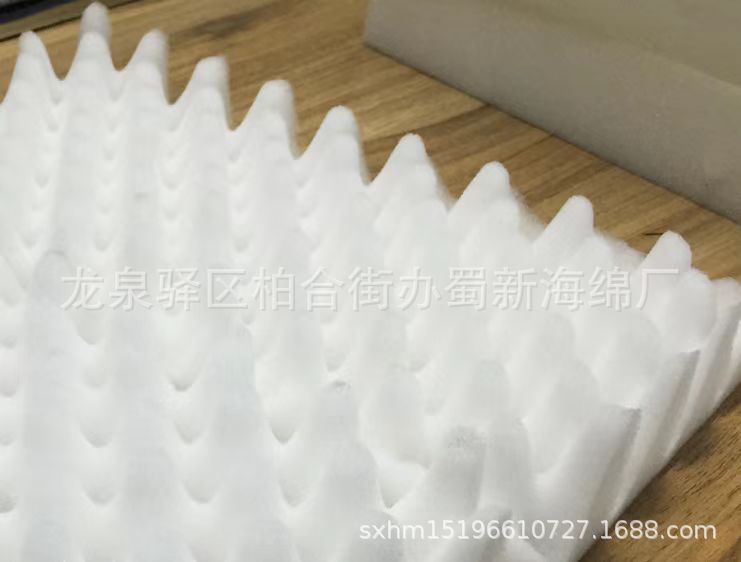 厂家供应黑色白色黄色阻燃吸音波浪棉/高阻燃吸音鸡蛋窝蜂海绵