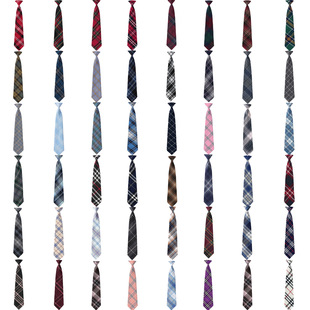 Factory wholesale Plaid spot JK/DK bow tie student college style men's and women's Japanese free simple lazy tie