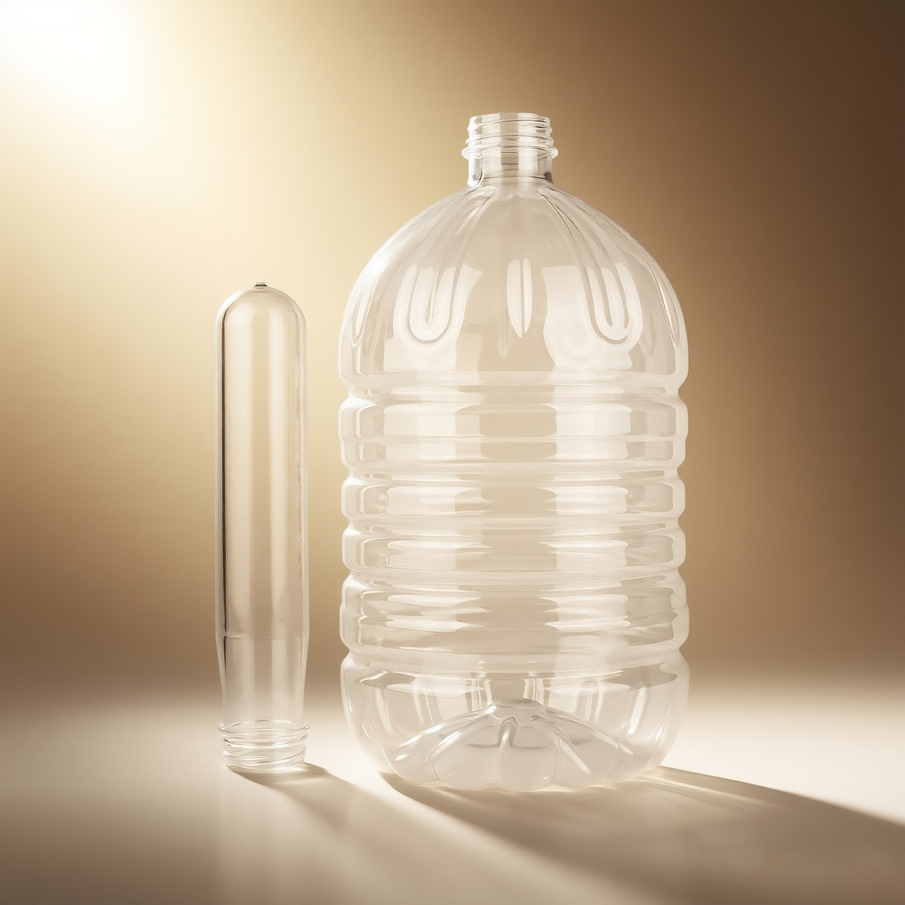 Botella desechable de 55mm PET 5 - 15L botella de tubo de botella desechable de 5 - 15L botella de tubo desechable de botella PET