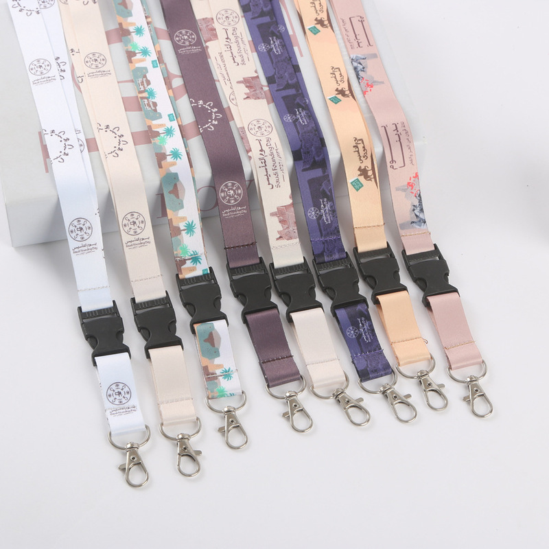 Foreign Trade Cross-Border Heat Transfer Pattern Mobile Phone Lanyard Kidsren's Camera Safety Buckle Key Chain Bag Id Lanyard Foreign Trade Cross-Border Heat Transfer Pattern Mobile Phone Lanyard Kidsren's Camera Safety Buckle Key Chain Bag Id Lanyard