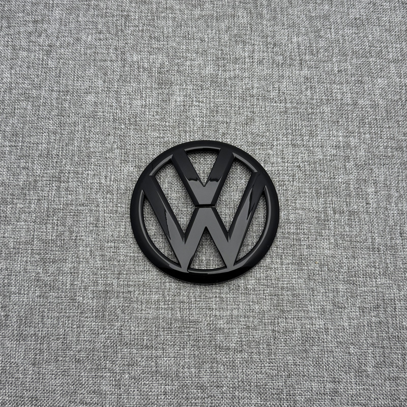 Suitable for Volkswagen Golf 4Th Generation Front Car Logo Decorative Sticker Letter Logo Tail Logo Front Logo Blackened Black Warrior Logo
