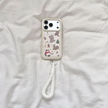 圣诞树小雪人猫咪适用iPhone17PROMAX皮纹手机壳16新款15小众14软