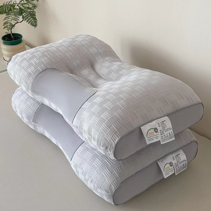 Waffle spa massage pillow [grey]