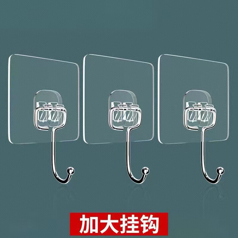 Adhesive Hooks, No-Drill Plastic Hooks for Doors, Wall Hooks, Traceless Kitchen Transparent Hooks, Strong Hooks Adhesive Hooks, No-Drill Plastic Hooks for Doors, Wall Hooks, Traceless Kitchen Transparent Hooks, Strong Hooks
