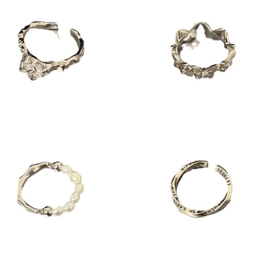 Korean Version Minimalist 925 Pure Silver Asymmetric Fashion Ring for Women, Unique Insta-Style Design, Non-Fading Stackable Finger Ring