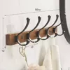 Walnut 5 Hook