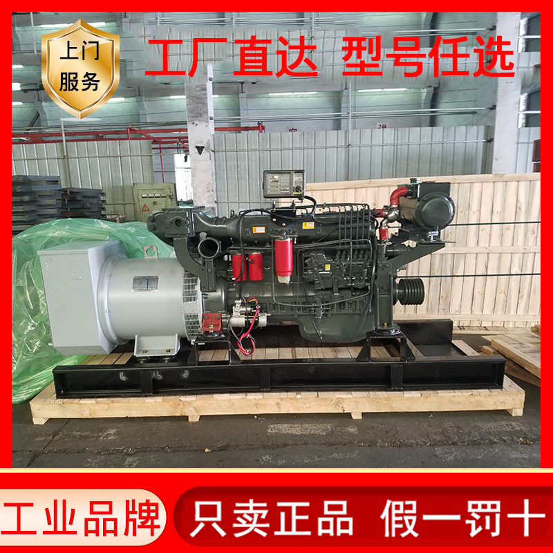 潍坊200千瓦船用发电机组200KW马拉松电机兰电无刷备用发电机