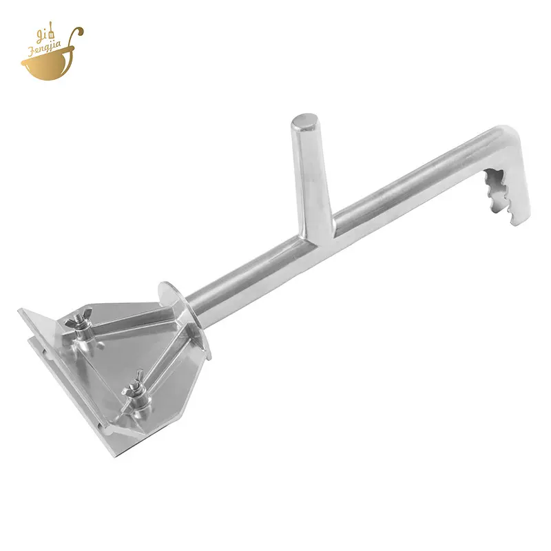 商用长柄铝制烧烤铲  牛扒料理铁板烧烤清洁铲 户外烧烤炉清洁铲