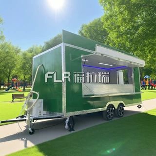 外贸出口多用途拖挂车商用环保夜市烧烤冷饮冰淇淋奶茶热狗摆摊车