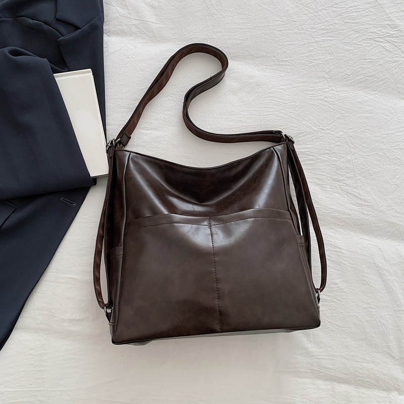 PU Leather Waterproof Backpack & Crossbody Bag for Women, 2-in-1 Commuter Tote Bag 2025 New Arrival, Shoulder Bag for School - Thumbnail 7