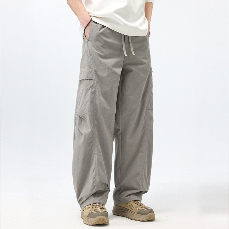 American-Style Workwear Breathable Ice-Feel Casual Pants for Men, New Spring/Summer Fashion, Simple Loose Straight-Leg Pants American-Style Workwear Breathable Ice-Feel Casual Pants for Men, New Spring/Summer Fashion, Simple Loose Straight-Leg Pants