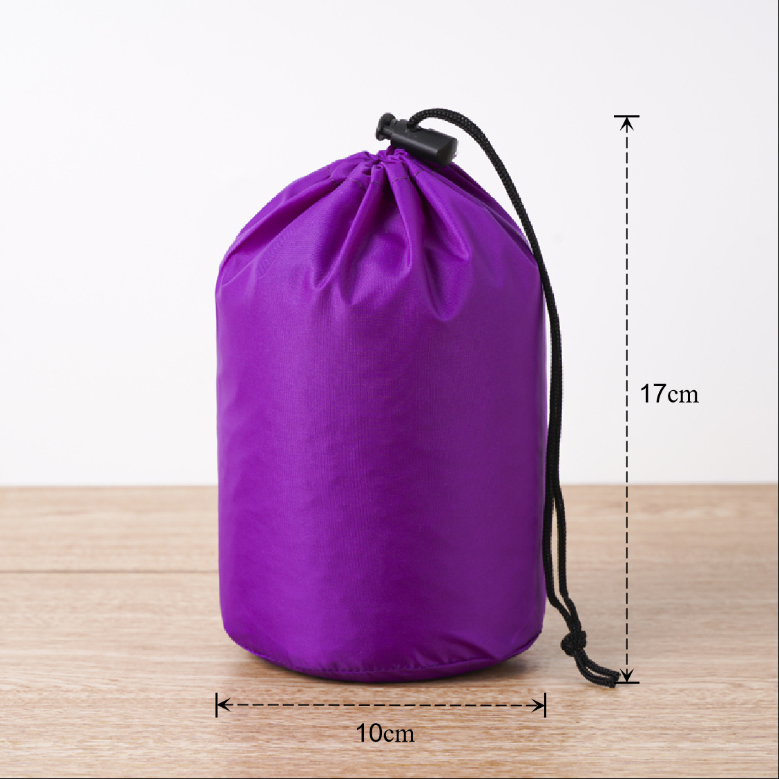 Bolsa de cuerda de nylon impermeable cilíndrica de plumón para ropa doméstica de poliéster bolsa de almacenamiento bolsa de embalaje bolsillo de paquete de contracción image 67