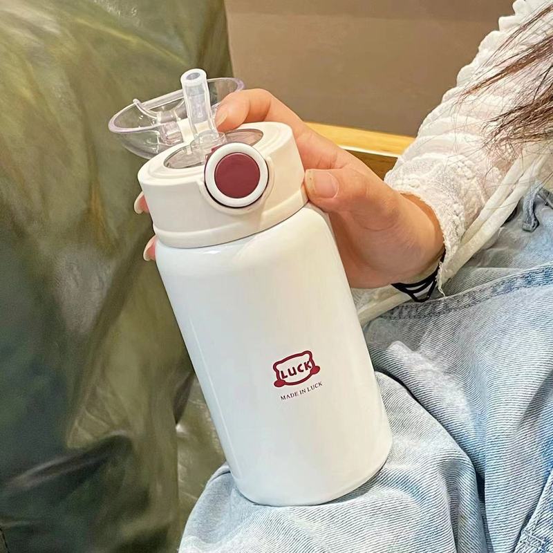 シンプルな保温カップ、女の子向けストロー付きギフトカップ、インスタ映えする高見えする人気商品、大人、学生、子供用ウォーターカップ、卸売|undefined
