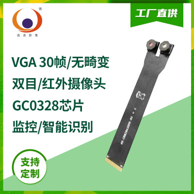 vga 30 high definition distortion 60 degree GC0328 Face Distinguish Binocular infra-red camera module dvp