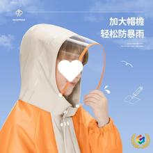 儿童雨衣批发学院风幼儿园大童小童上学带书包位全身