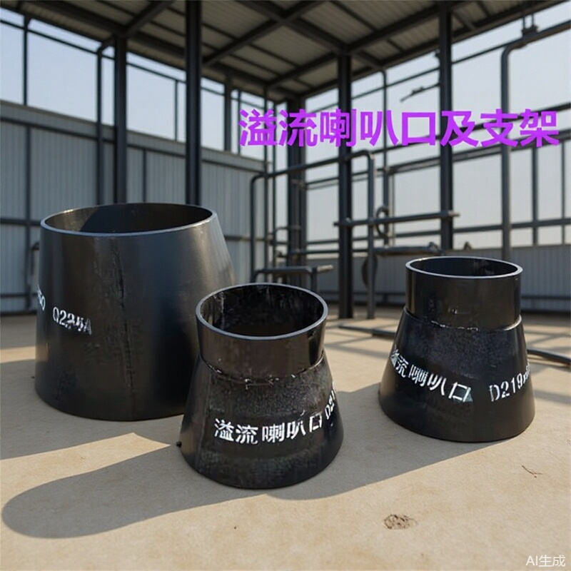 Customized Water-Absorbing Bell Mouth and Bracket, Overflow Bell Mouth for Fire Protection, Dn300 Carbon Steel and Stainless Steel Material
