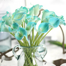 外贸速卖通PU迷你马蹄莲仿真花假花批发婚庆手捧花家庭装饰跨境