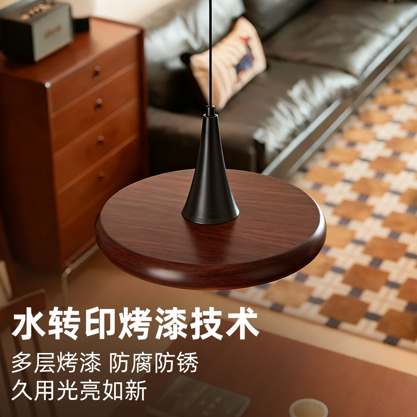 Lámpara de comedor de estilo medieval, lámpara de comedor de estilo francés, lámpara de mesa de bar, lámpara de disco volador, lámpara de comedor retro L335