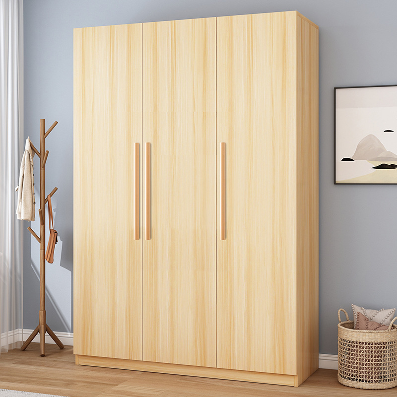 Wardrobe for Home Bedroom Rental Room Simple Assembly Economical Particle Board Small Apartment Storage Cabinet Wardrobe
