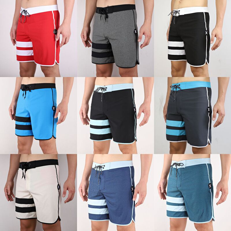 Quick-drying men's beach pants wholesale men's foreign trade stretch shorts five-point waterproof large size surfing pants branch