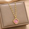 Necklace stainless steel, fashionable accessory, chain for key bag , suitable for import, simple and elegant design