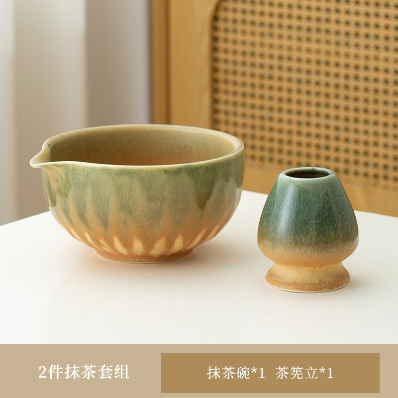 日本クロスボーダー Amazon 抹茶セット セラミック抹茶ボウル 茶筅 立百本立 宋代茶ツール 注ぎ口付き|undefined